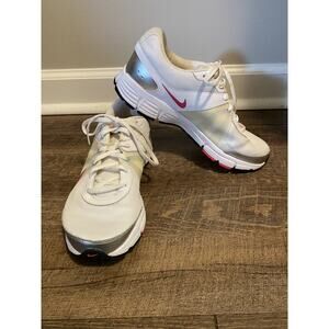 Nike Air Max Run Lite 3 White Pink Running Walking Shoes Womens Size 9.5